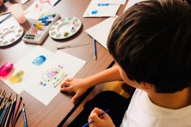 Taller un jardin florido de pinceles